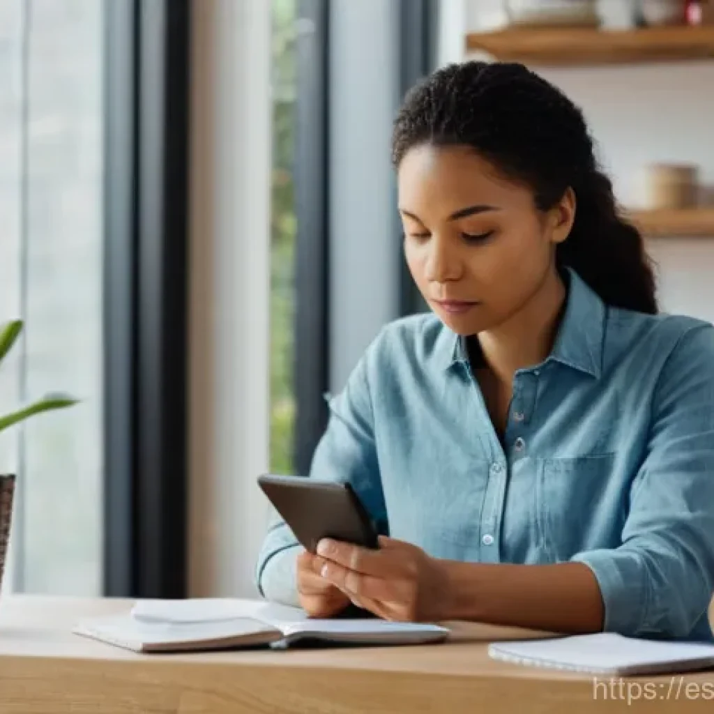 공감 기반 UX 평가 방법 - "A detailed, realistic photograph of a female user, around 35 years old, with diverse ethnicity, dre...