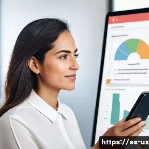 UX 디자인의 변화를 위한 공감적 기획 - A diverse group of UX designers and users collaborating in a bright, modern workshop room filled wit...