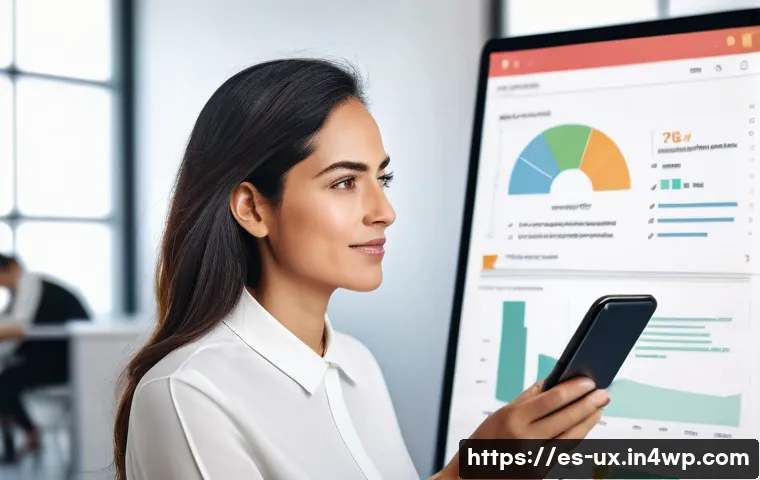 UX 디자인의 변화를 위한 공감적 기획 - A diverse group of UX designers and users collaborating in a bright, modern workshop room filled wit...